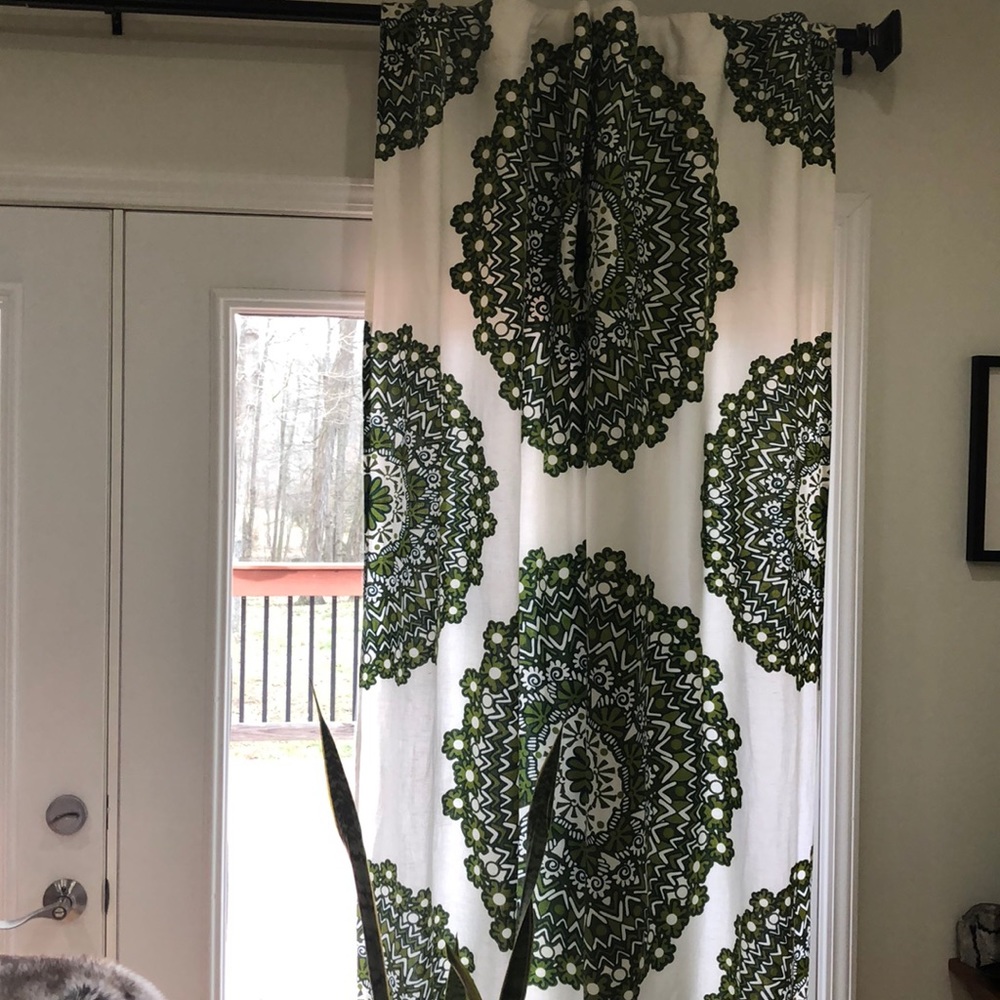 Anthropologie curtains, 2 panels 50x93